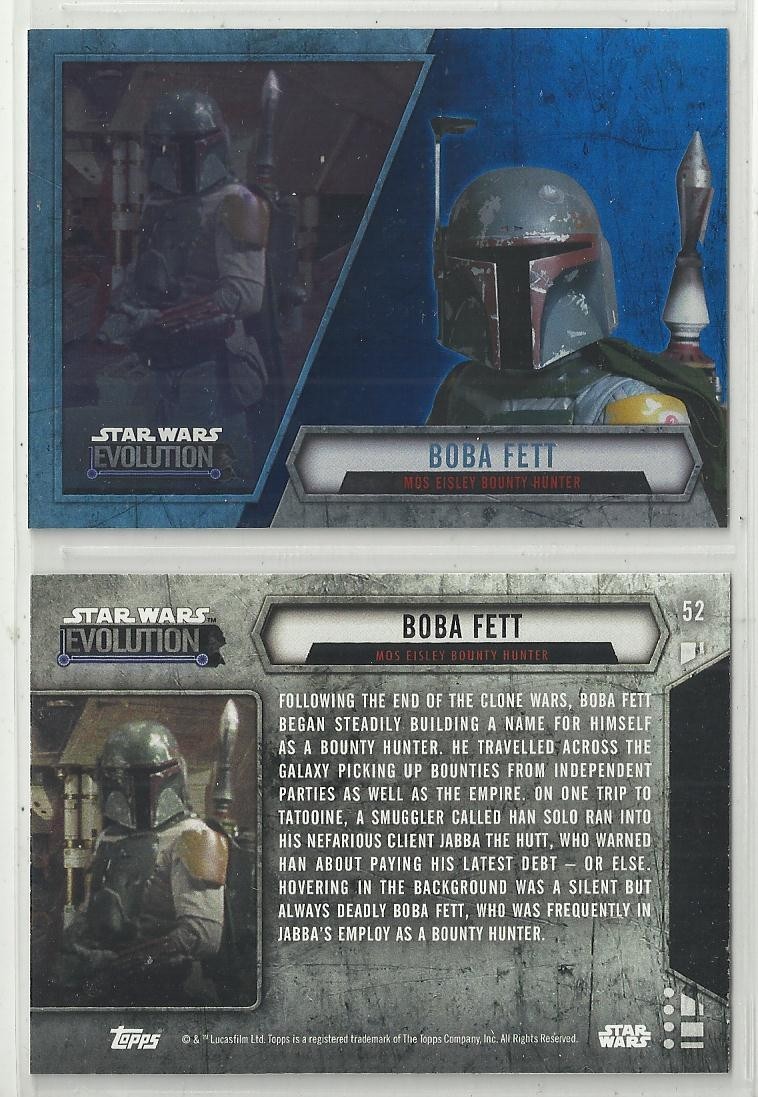 2016 Star Wars Evolution (Topps) BLUE FOIL "Parallel" Base Trading Card #52