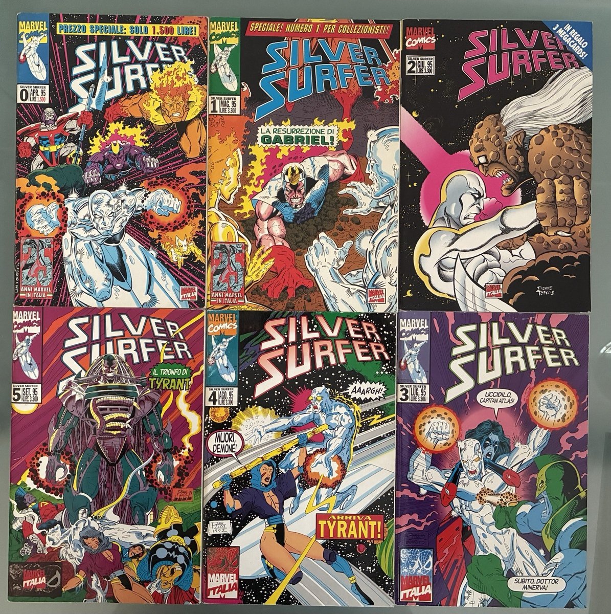 Marvel Italia Silver Surfer numeri 0 1 2 3 4 5 