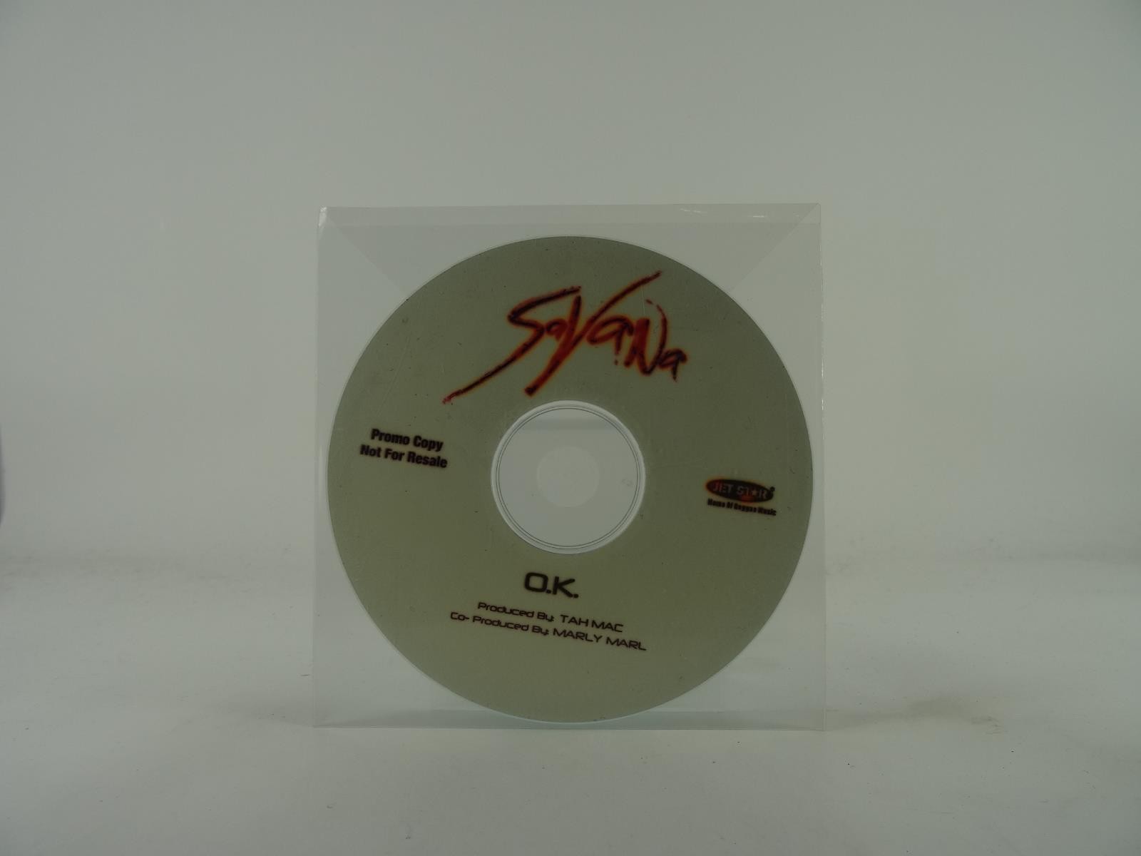 SAVANA OK (A41) 1 Track Promo CD Single plus Plastic Sleeve JET STAR