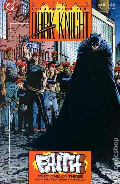 Batman Leggende del Cavaliere Oscuro #21 VF- 7.5 1991 Immagine Stock