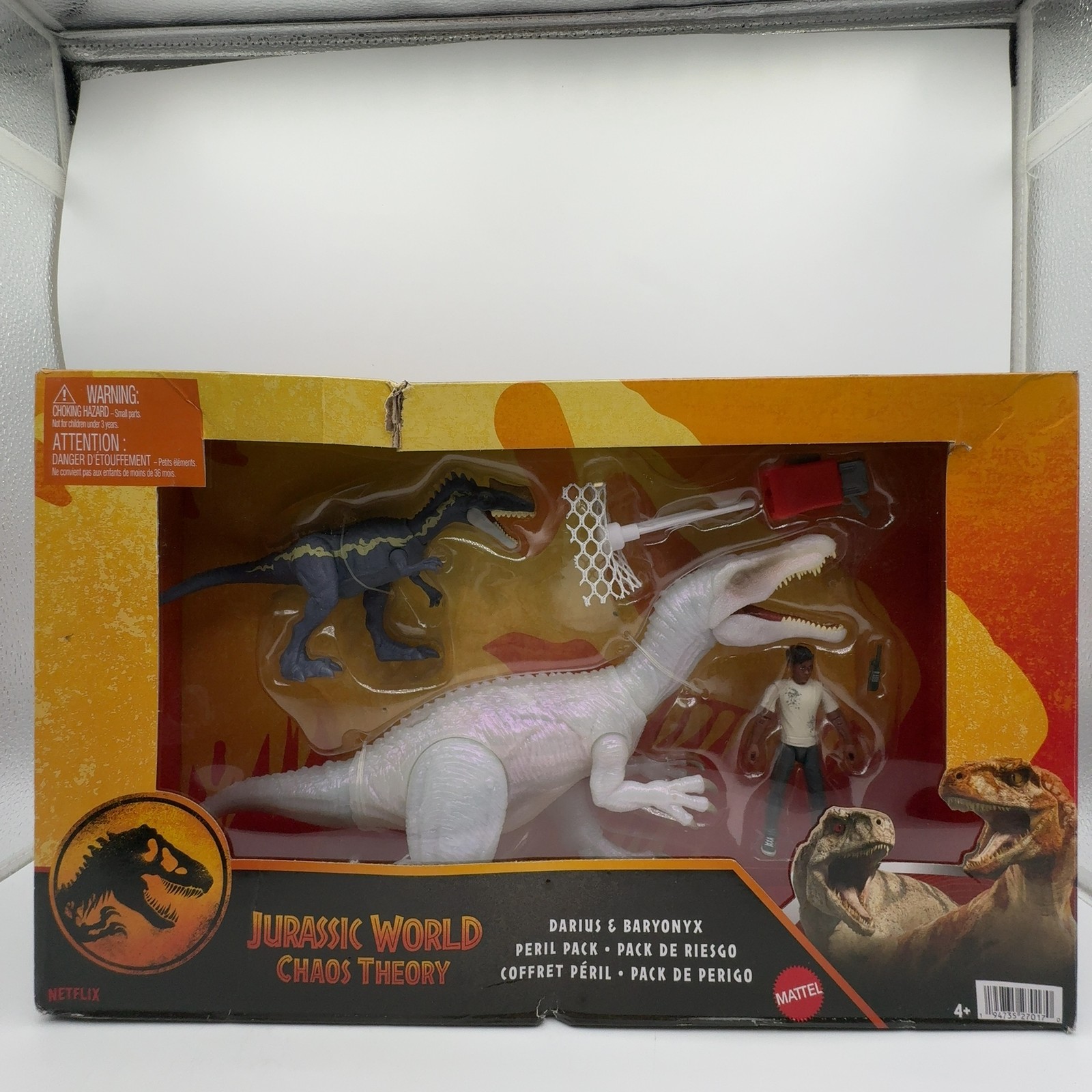 Mattel Jurassic World Chaos Theory Peril Pack Action Figures(damaged box)