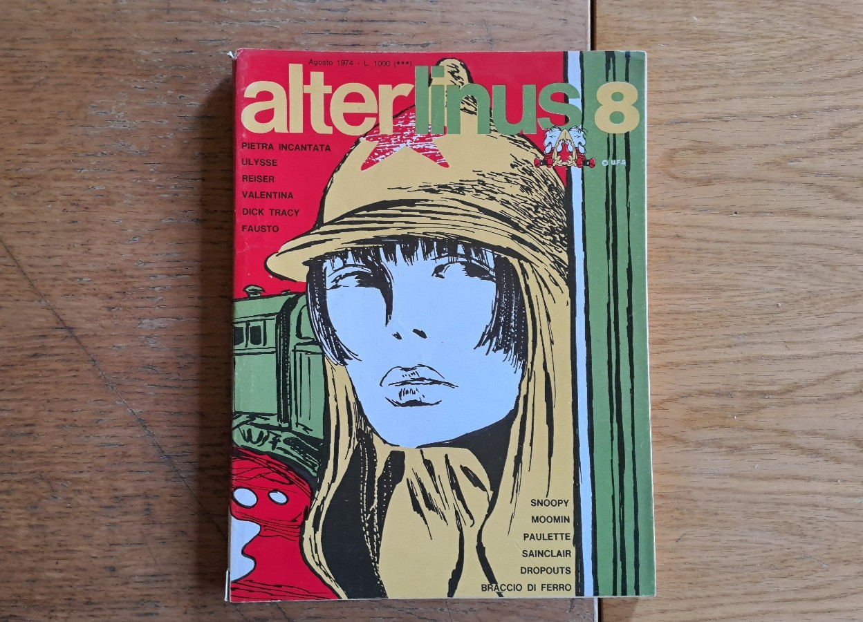 "AlterLinus" n.8, agosto 1974,  Milano Libri Edizioni, con Valentina,Snoopy ecc.