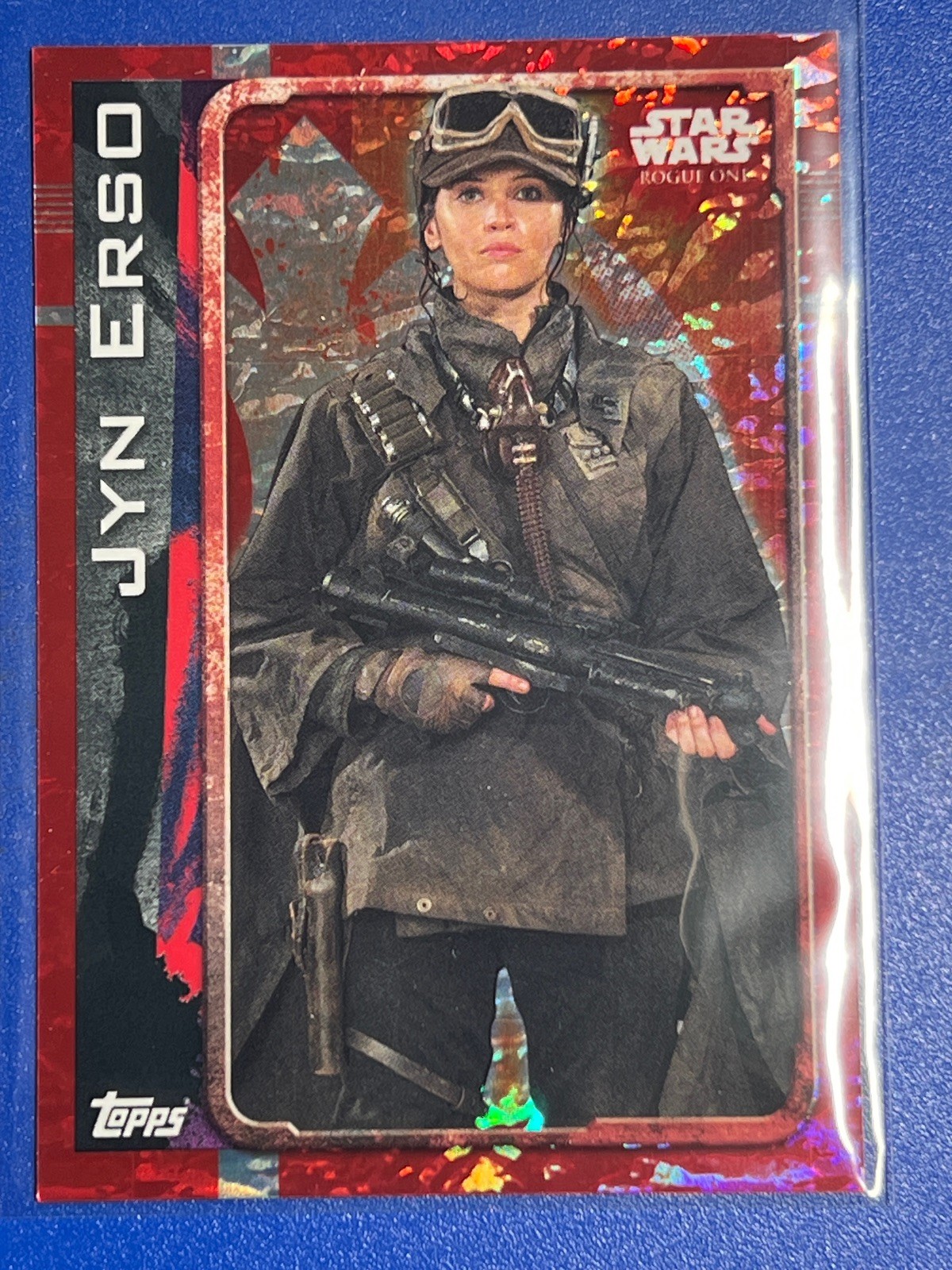 2016 Topps Star Wars: Rogue One UK Holofoil Jyn Erso #161