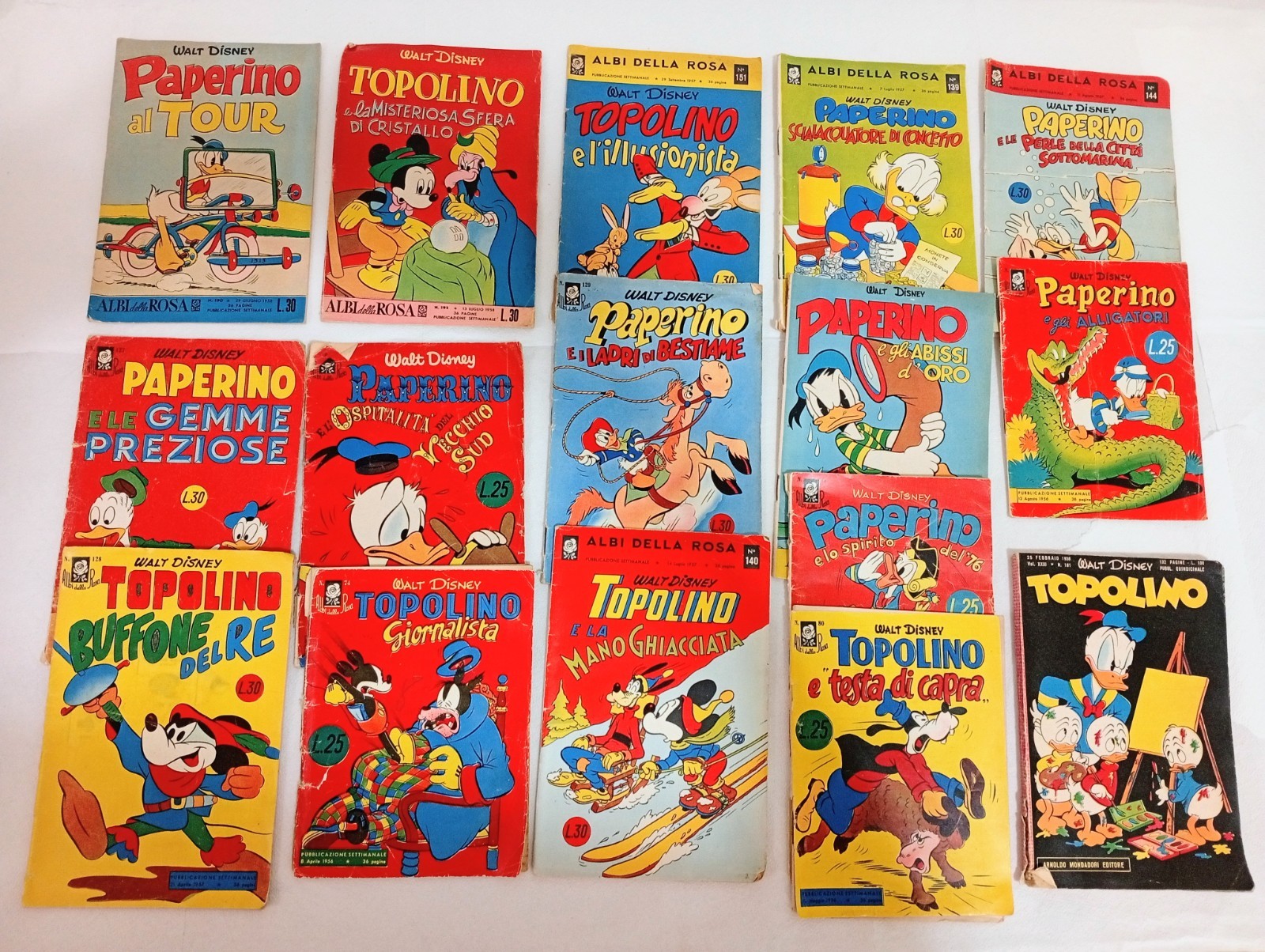 Fumetti Topolino e Paperino anni 50 originali