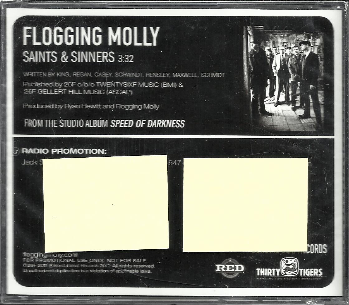 FLOGGING MOLLY Saints & Sinners  USA 2010 PROMO Radio DJ CD Single SEALED and