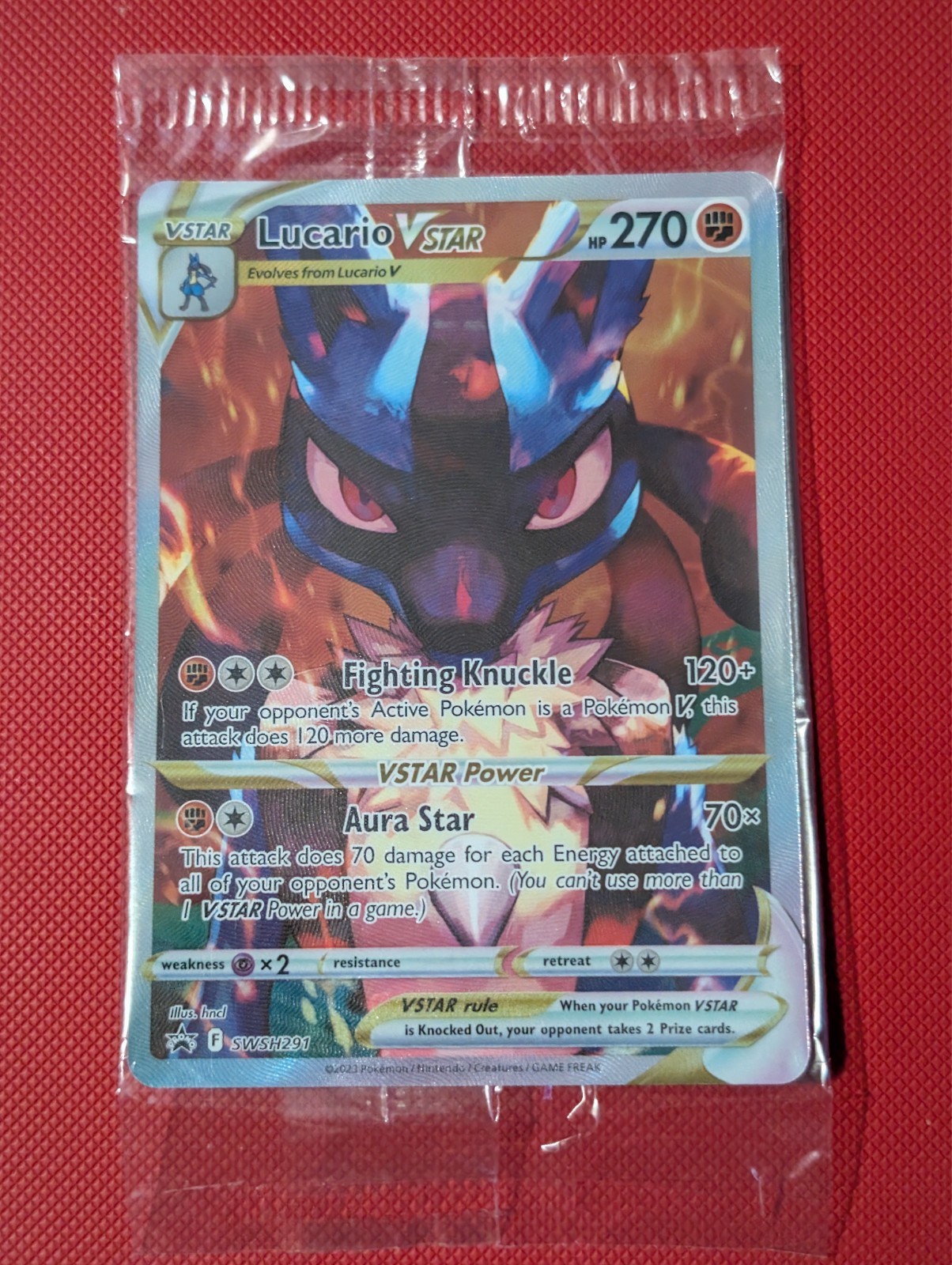 Pokemon TCG - Lucario VSTAR SEALED - SWSH291 Full Art - Black Star Promo