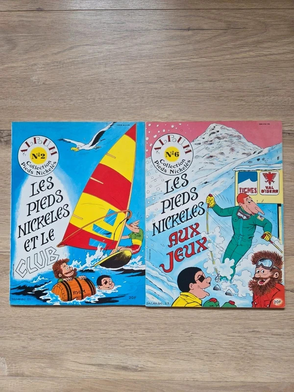 Les pieds Nickelés et le club + Les pieds Nickelés aux jeux lot BD EO 1982