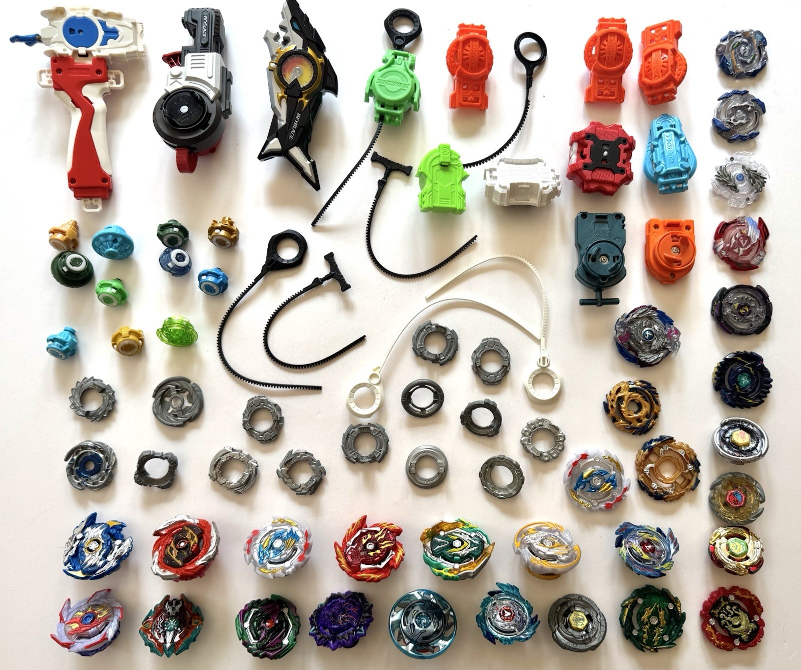 Beyblade Burst Lot Metal Fusion Parts Launchers Takara Hasbro Mixed Bundle