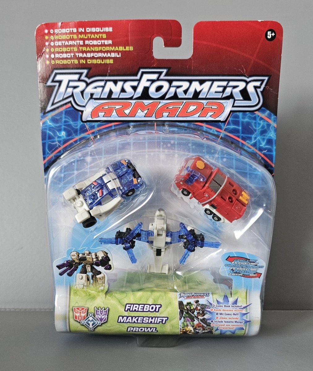 TRANSFORMERS ARMADA FIREBOT, IMPROVVISATO, PROWL MINI-CON ACTION FIGURE 