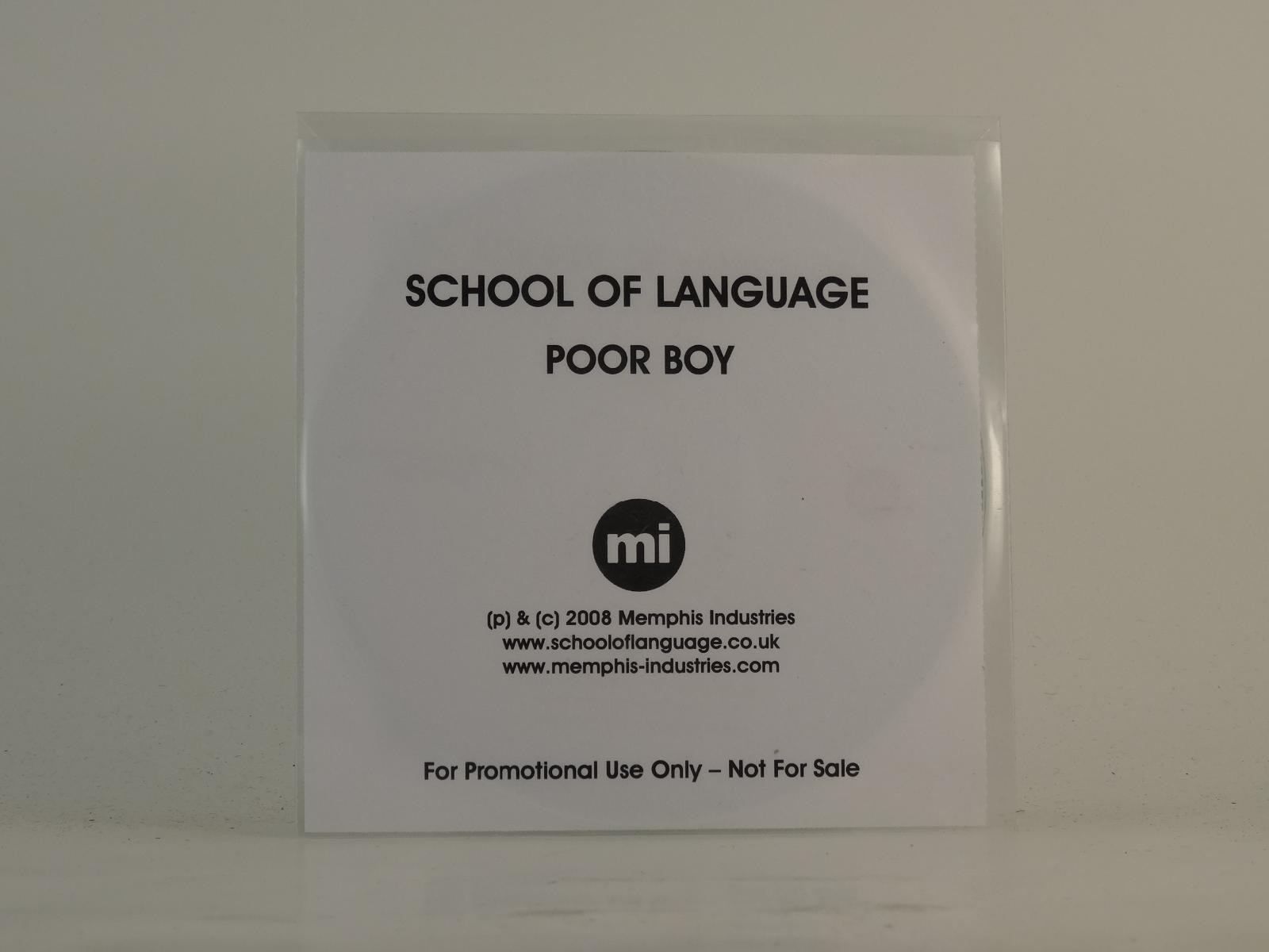 SCHOOL OF LANGUAGE ROCKIST SINGLE (D80) 1 Track Promo CD Single plus Picture Sle