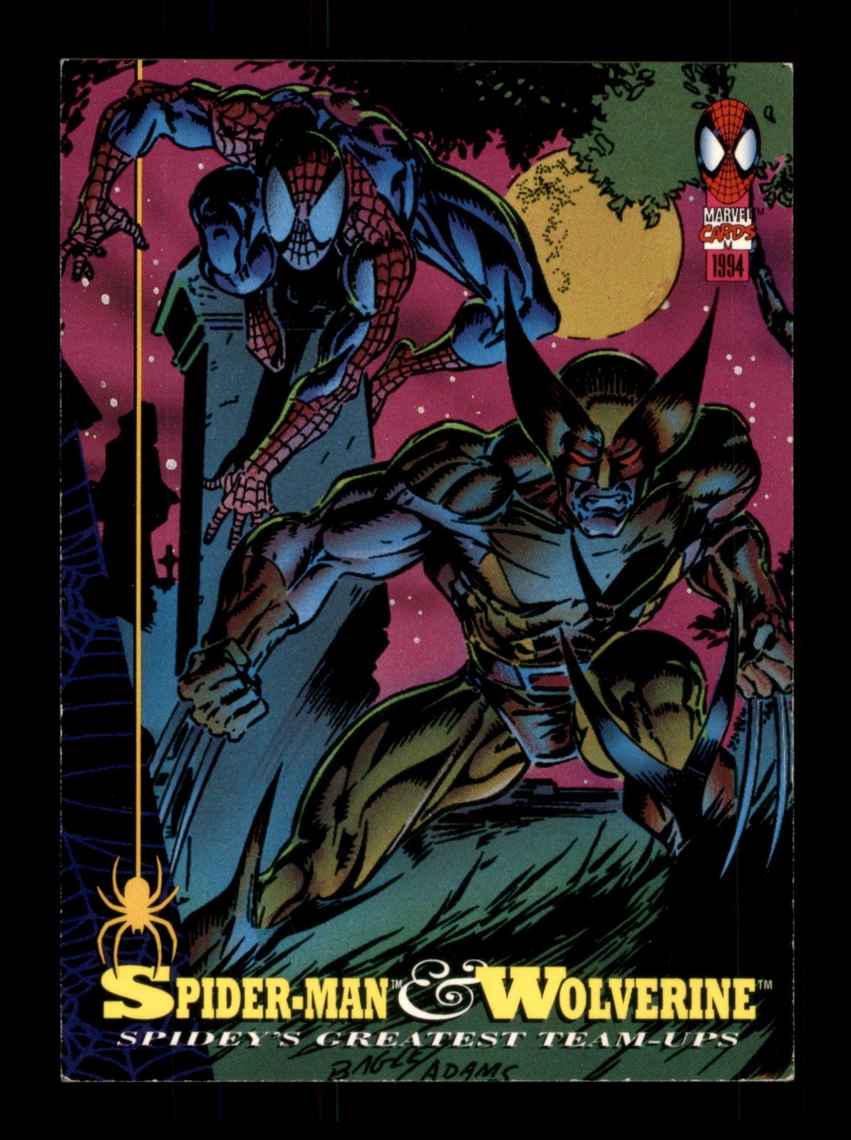 Spider Man And Wolverine 82 Marvel 1994 Trading Card TCG CCG
