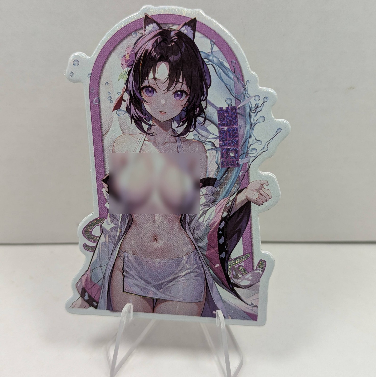 Shinobu Kocho Demon Slayer Yu Niang Die Cut Holo Anime Card Semi Thick