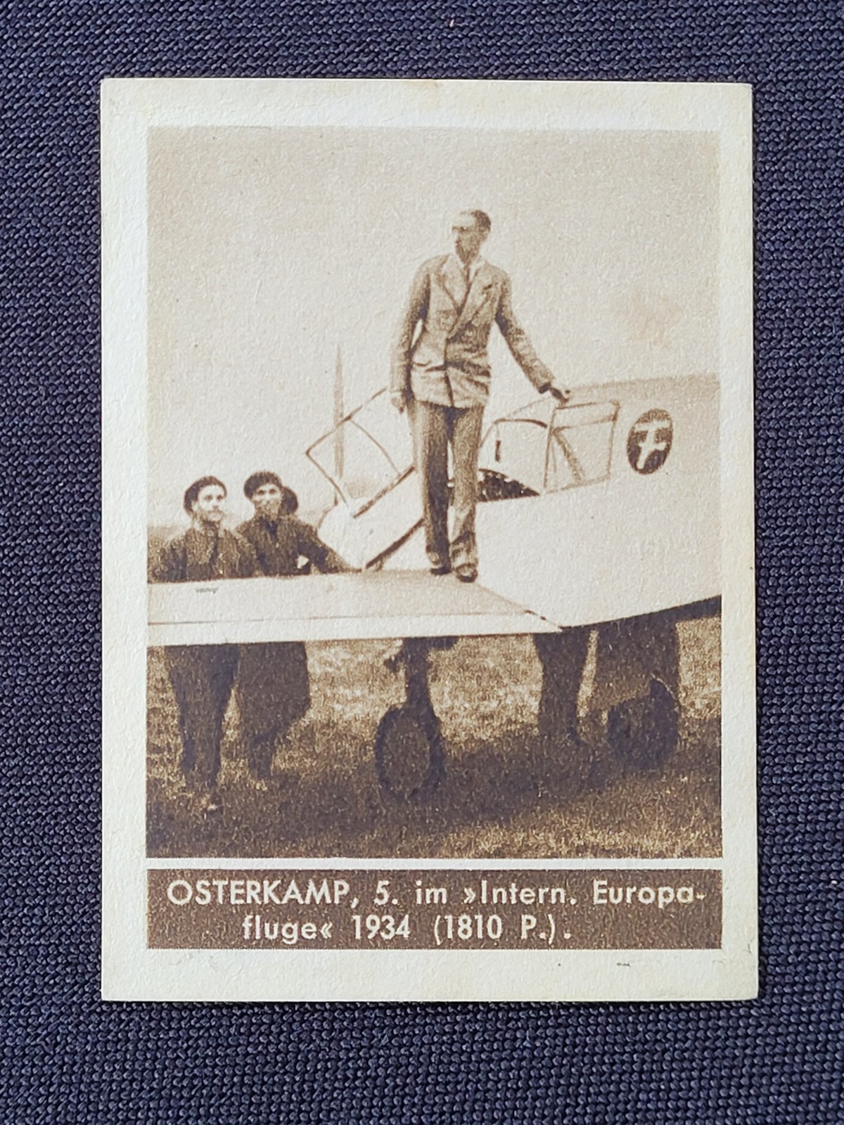 1936 Ilsa Sweets Czech Sportovcu Serie 2 Card, Osterkamp - Europa-Fluge