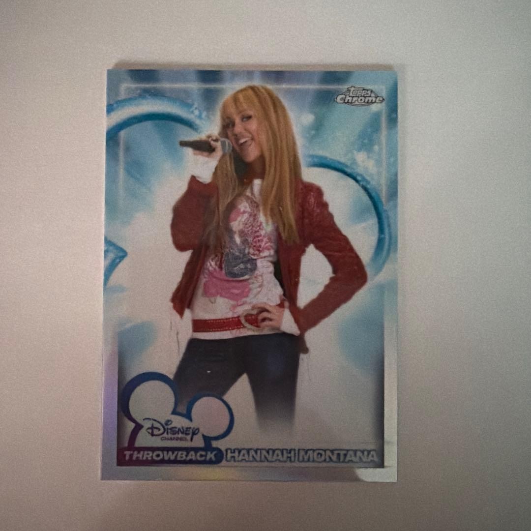 Insegna Topps Chrome Disney Hannah Montana Trading Card 2026