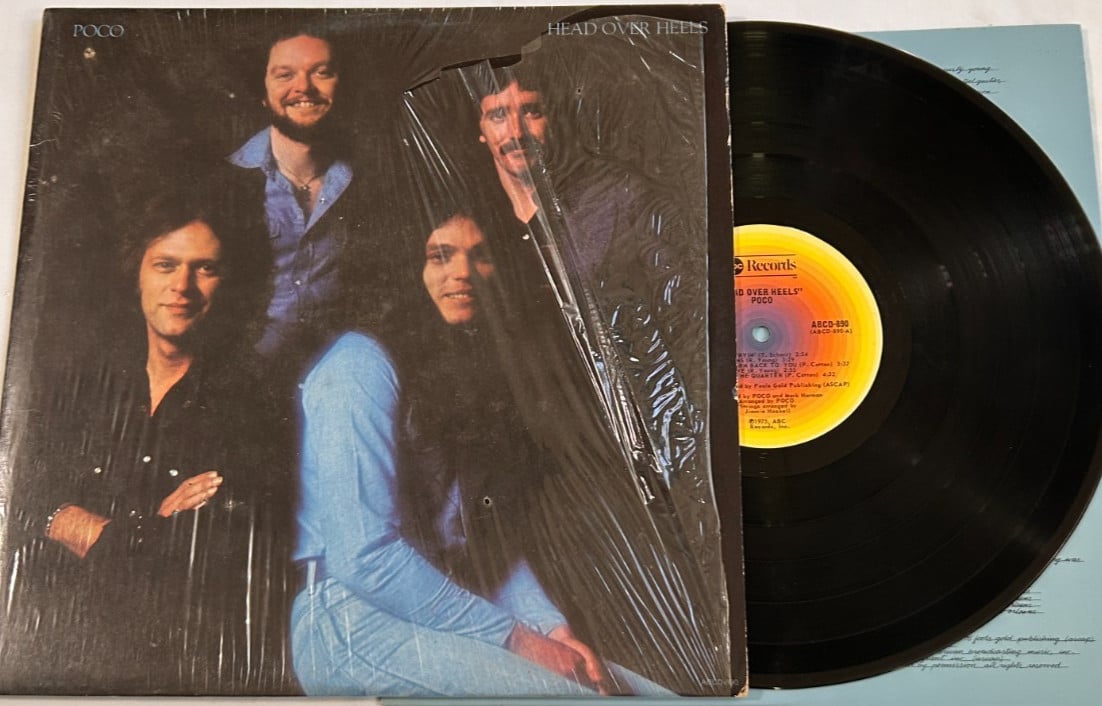 Poco - Head Over Heels - 1st Press 1975 ABC Records LP - CSM Wally Traugott EX