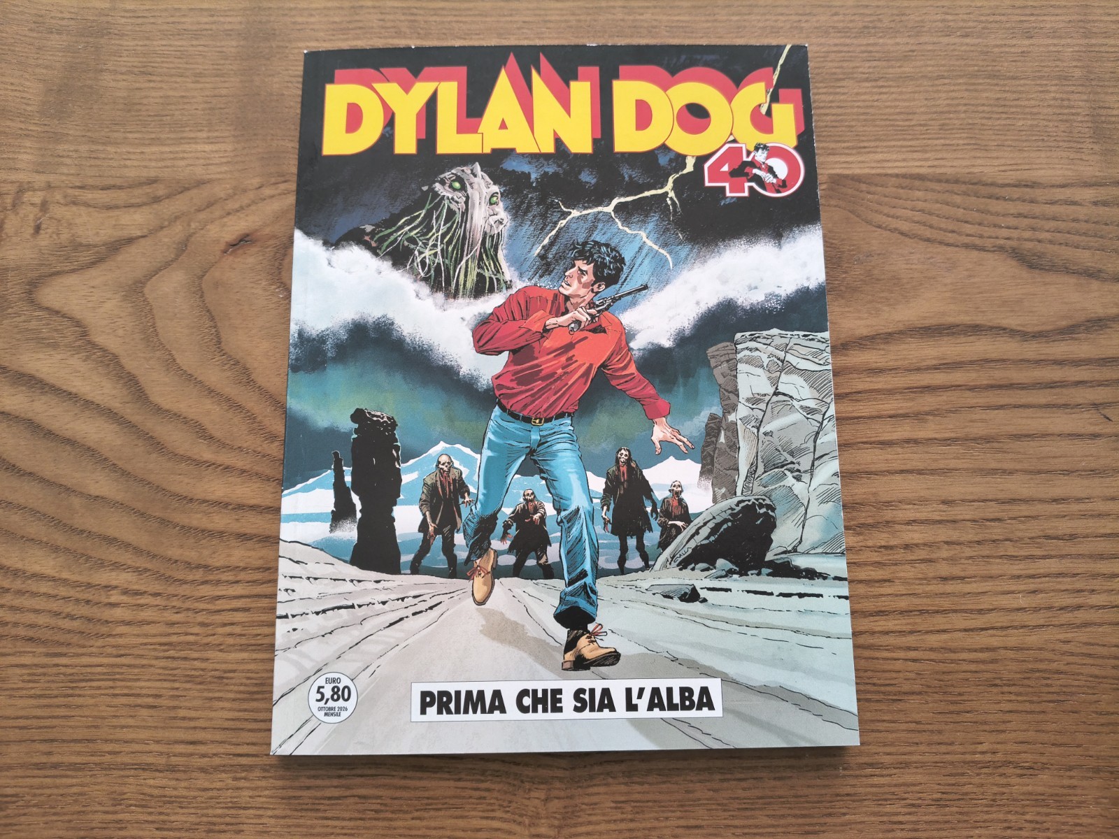 DYLAN DOG 481 VARIANT COVER CLAUDIO VILLA ANNIVERSARIO 40 ANNI 