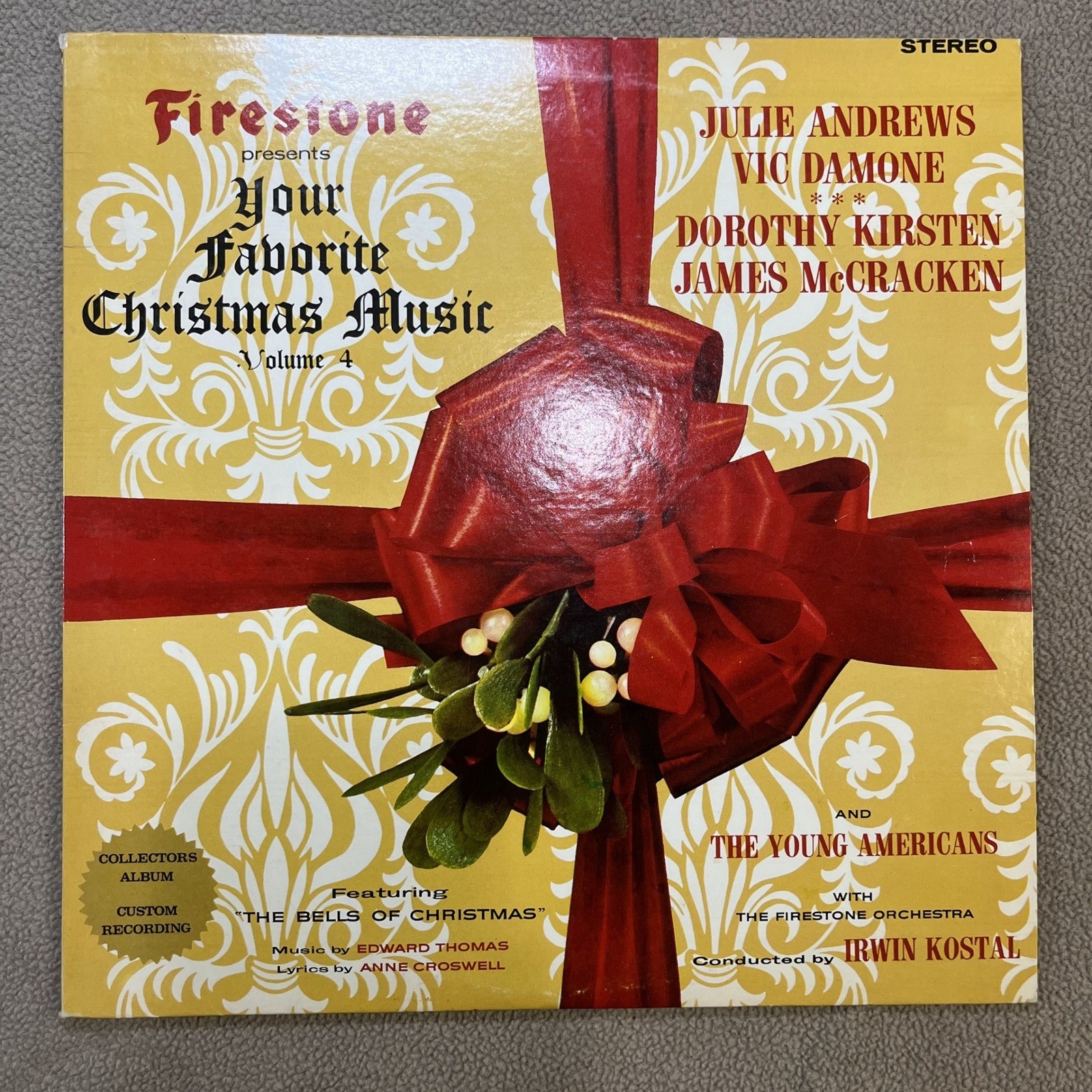 Firestone Your Favorite Christmas Music Vol 4 Record LP Julie Andrews Vic Damone