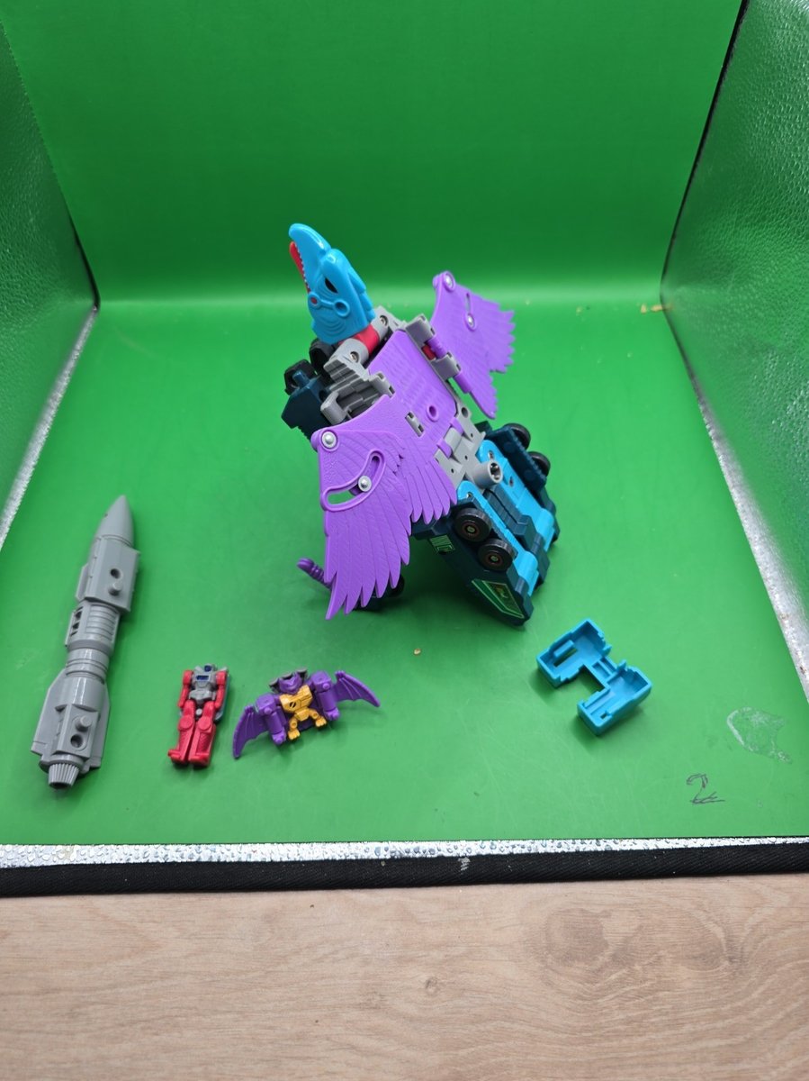 Vintage Hasbro Transformers G1 Powermaster Doubledealer Complete w/Knok & Skar