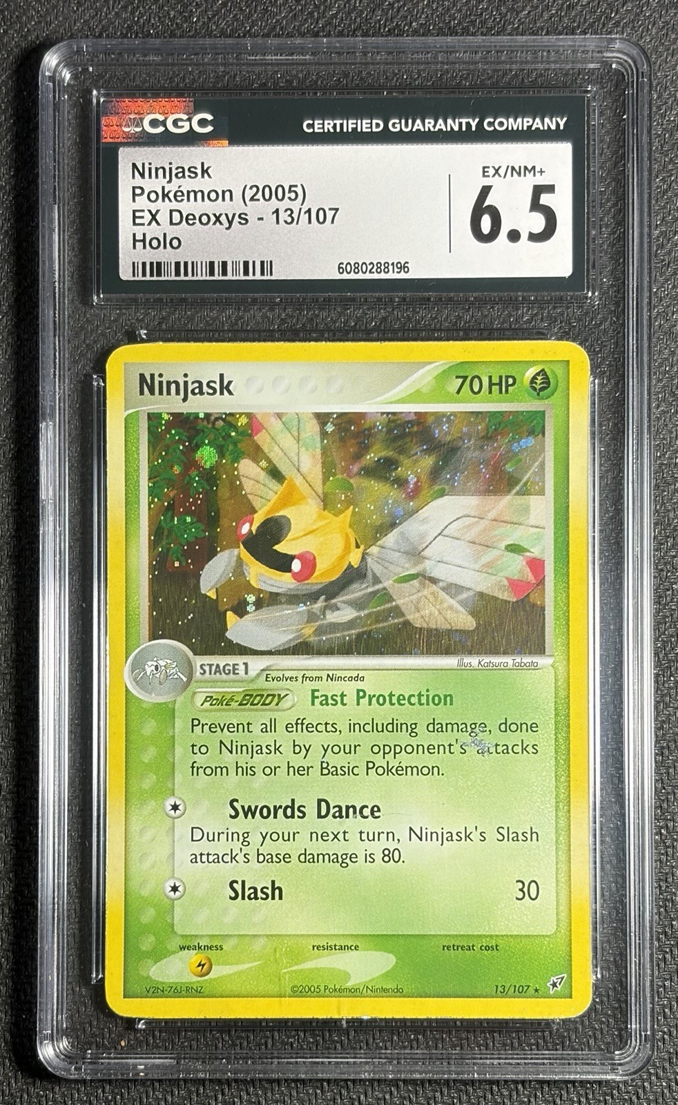 Ninjask 13/107 EX Deoxys Holo 2005 Rare CGC 6.5 Pokemon