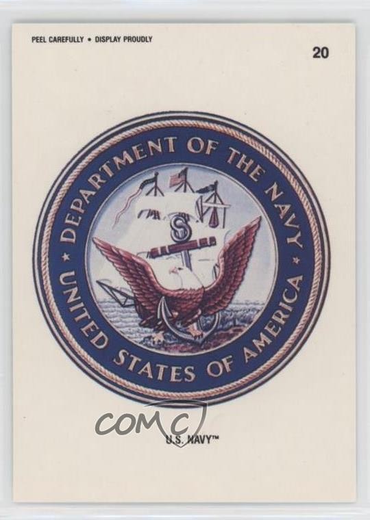 1991 Topps Desert Storm Stickers United States Navy US Navy #20 0c1a