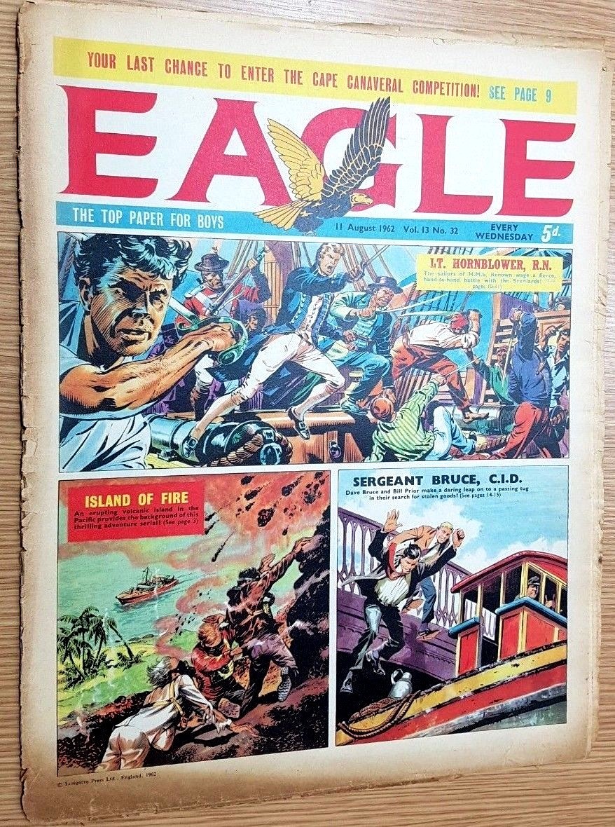 1962 EAGLE COMIC Vol 13 No 32: LT. HORNBLOWER R.N. 11th AUGUST
