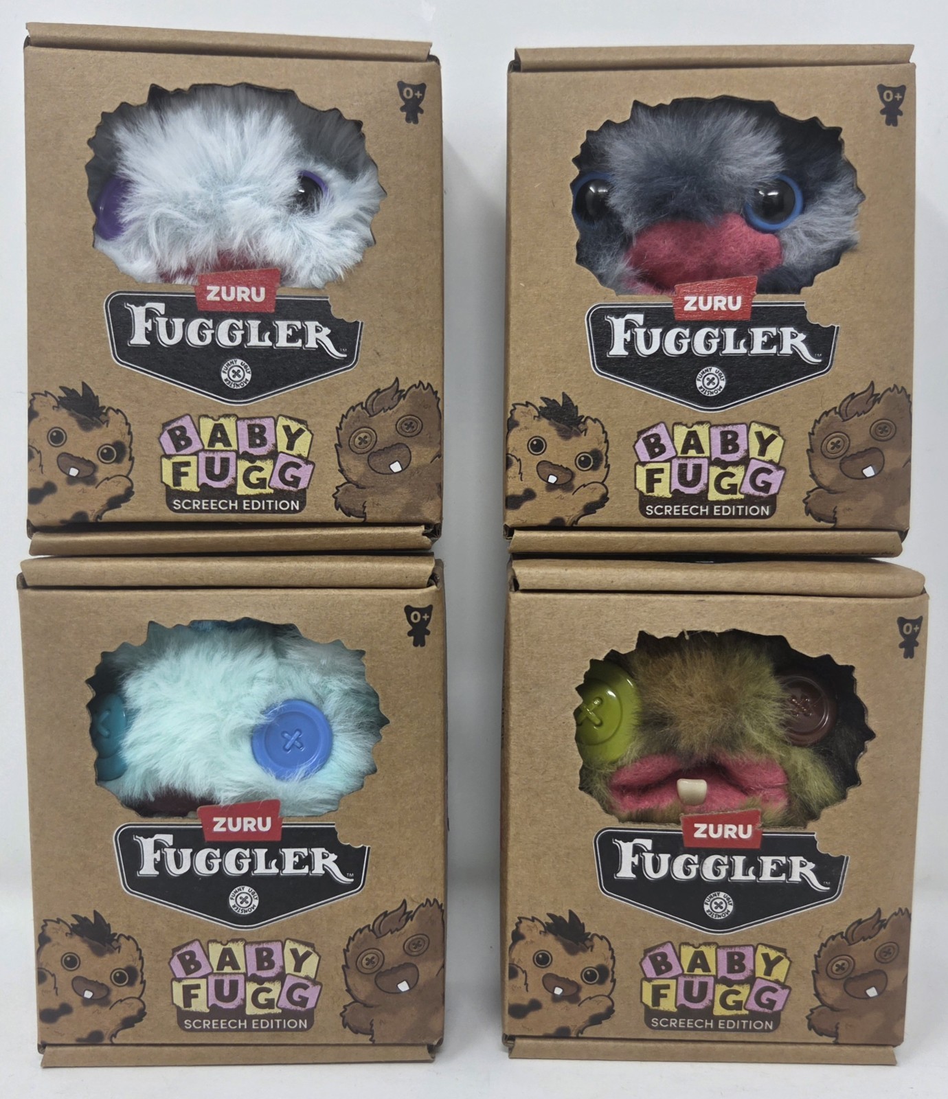 Zuru Fuggler Baby Fuggs Screech Edition Set di 4 nuovi
