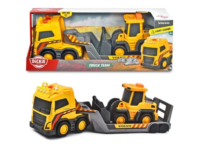 Merchandising Dickie Toys: Volvo Fh16 Rimorchio Cm. 32, Camion Con Rimorchio Sga