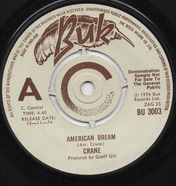 Crane - American Dream (7", Promo) (Very Good Plus (VG+)) - 3657700098
