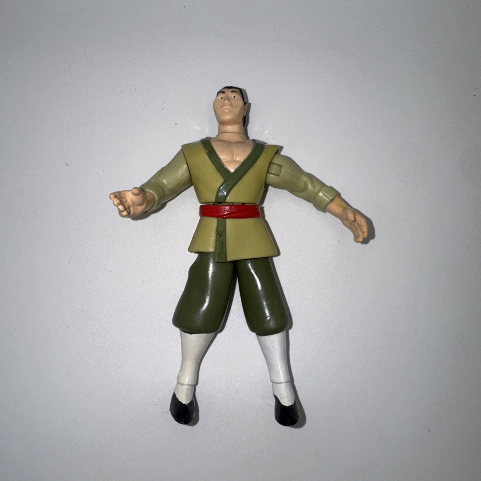 1998 LI SHANG DISNEY MULAN 4,2” ACTION FIGURE GIOCATTOLO PLASTICA Vintage