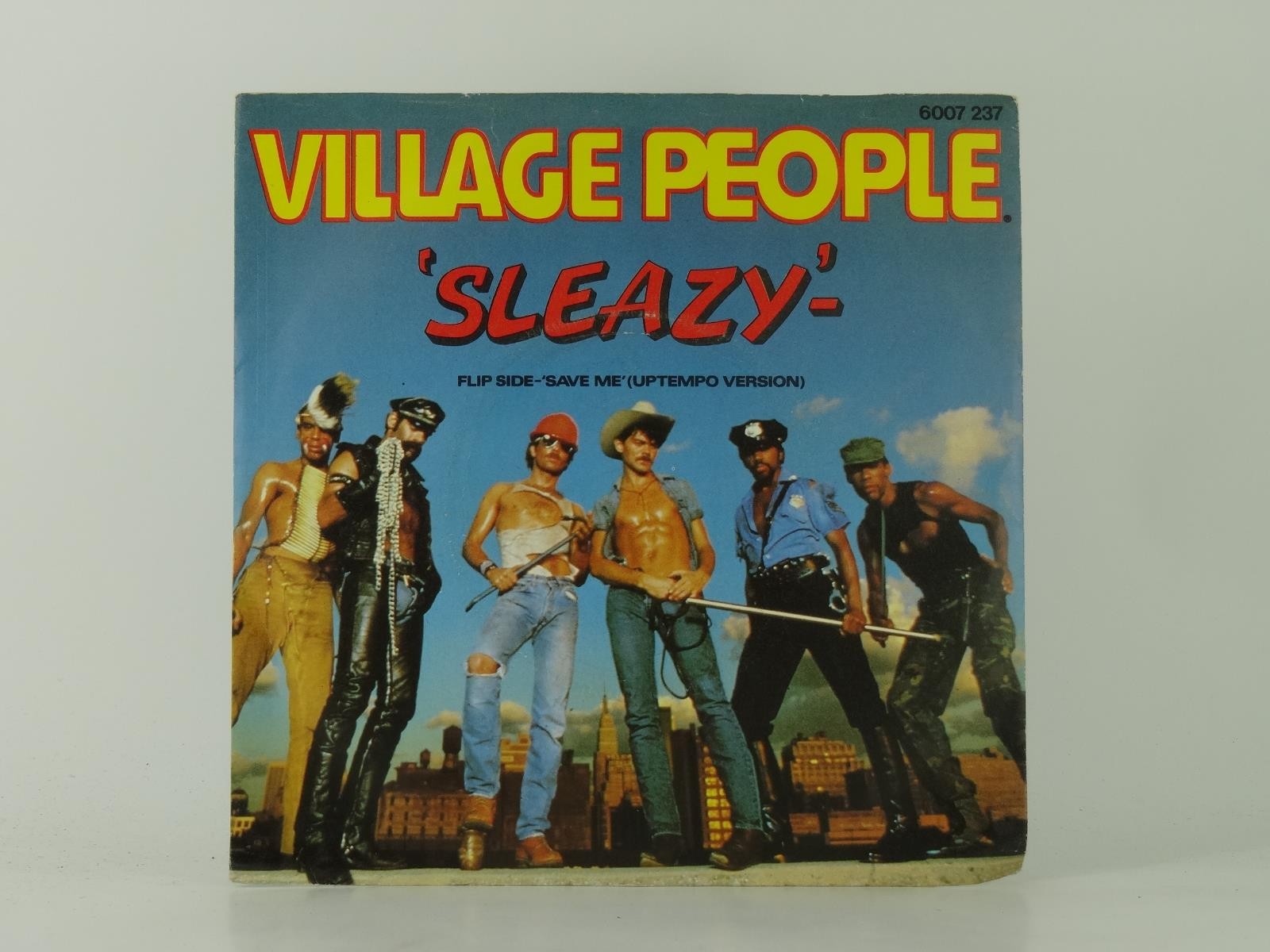 VILLAGE PEOPLE SLEAZY (11) 2 Track 7" Single including Picture Sleeve MERCURY RE