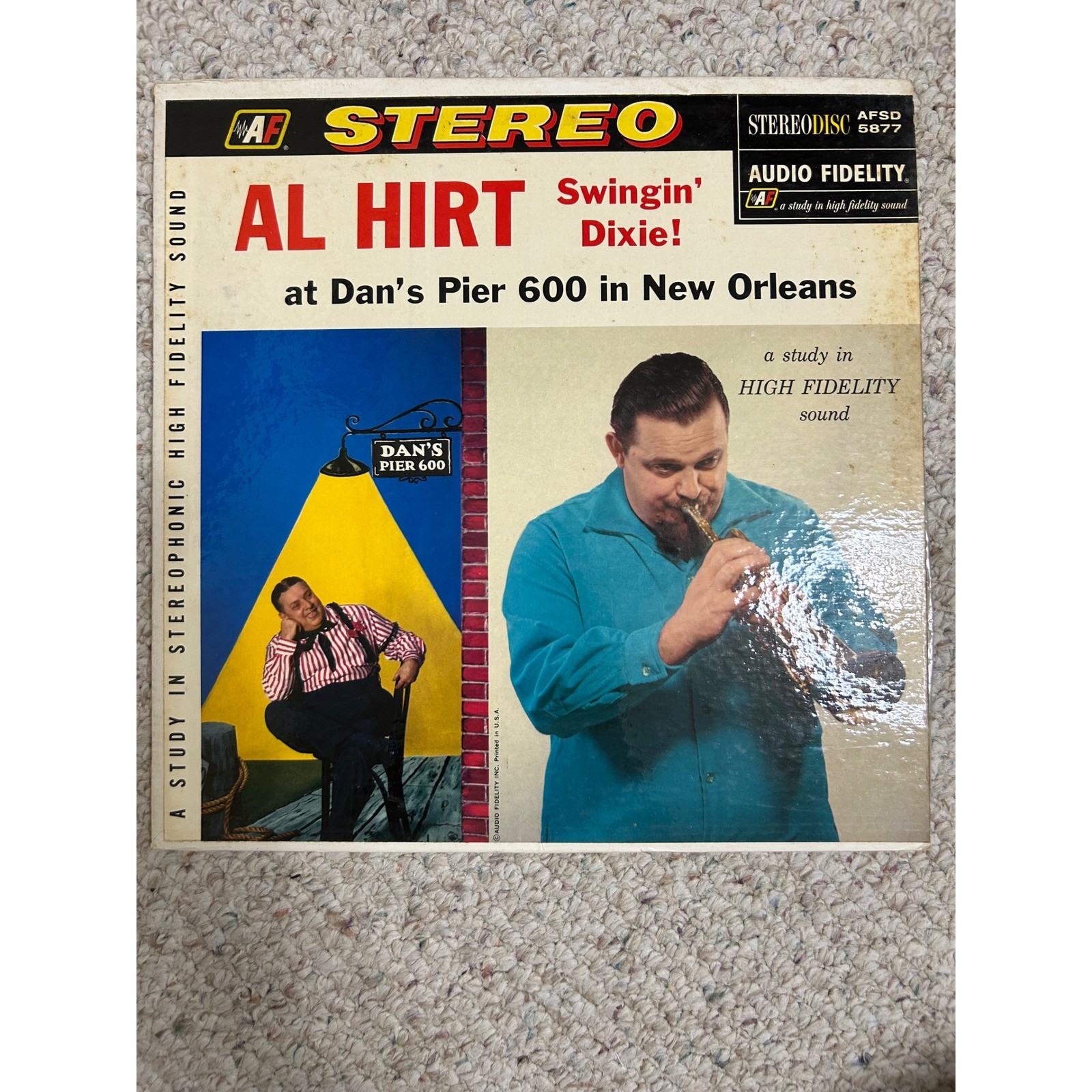 Al Hirt Swingin' Dixie at Dan's Pier 600 New Orleans Vinyl LP Audio Fidelity5877