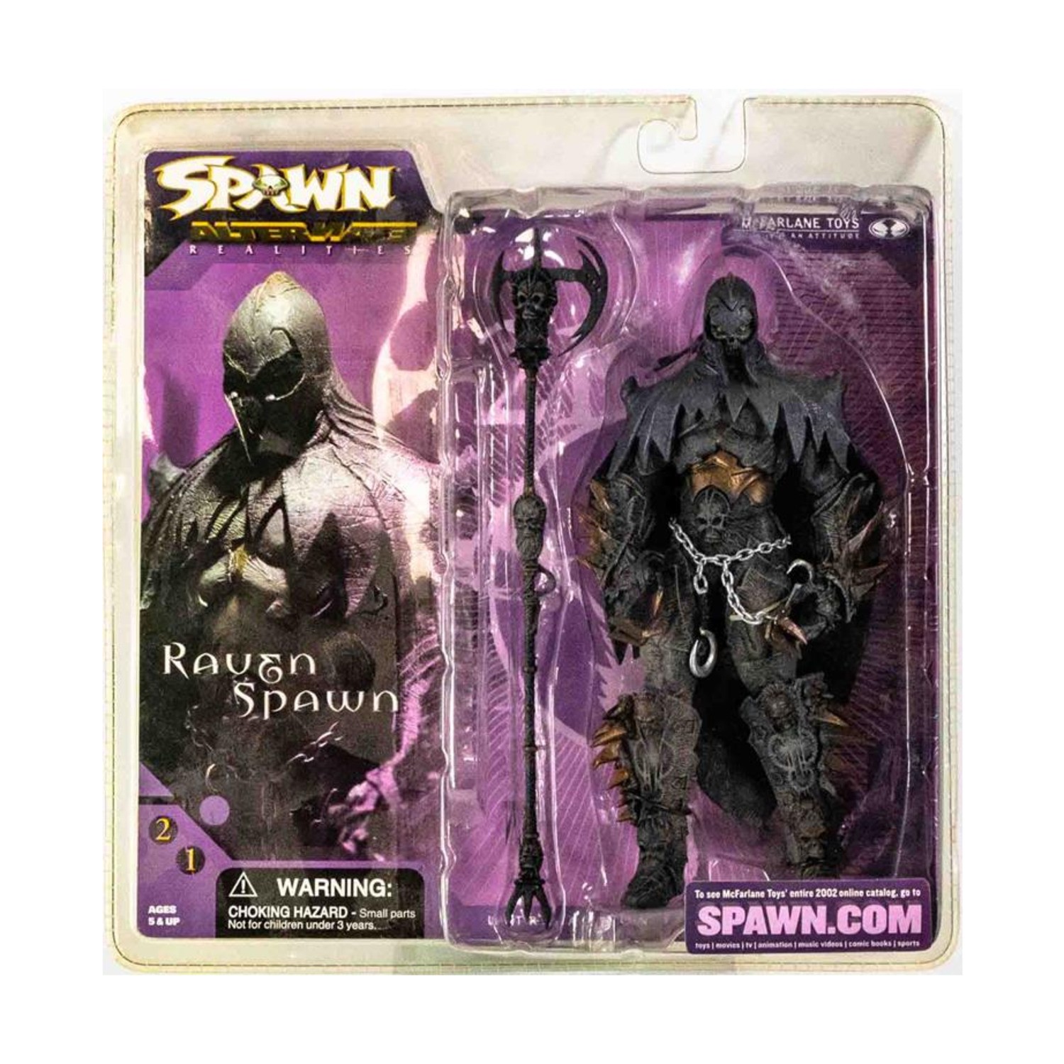 McFarlane Action Figure Spawn Alternate Reality - Raven Spawn (serie EX/Mint