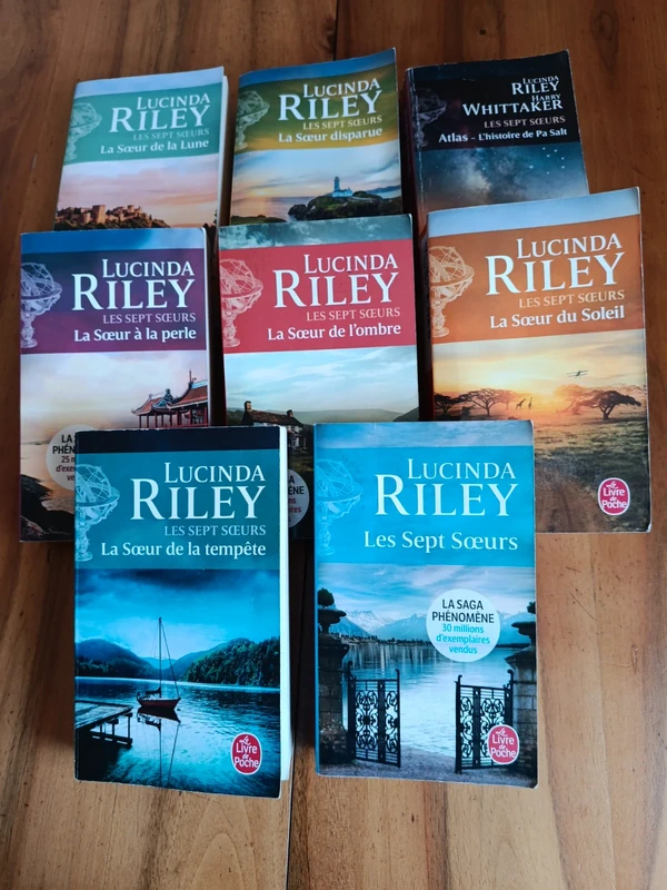 La saga des 7 sœurs de Lucinda Riley, 8 tomes