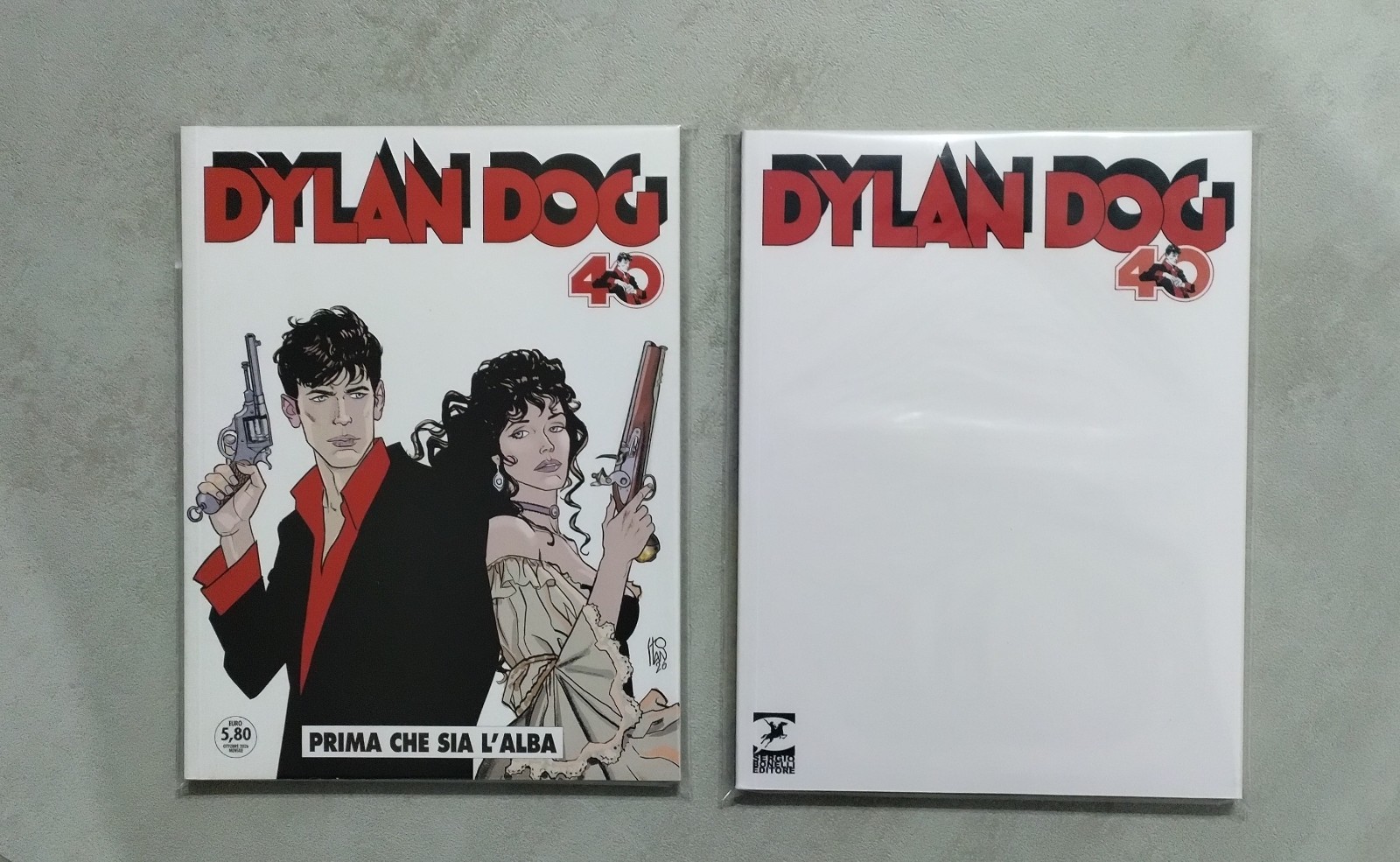 Dylan Dog n. 481 Copertina Variant Angelo Stano 2026 + n. 480 Variant White 