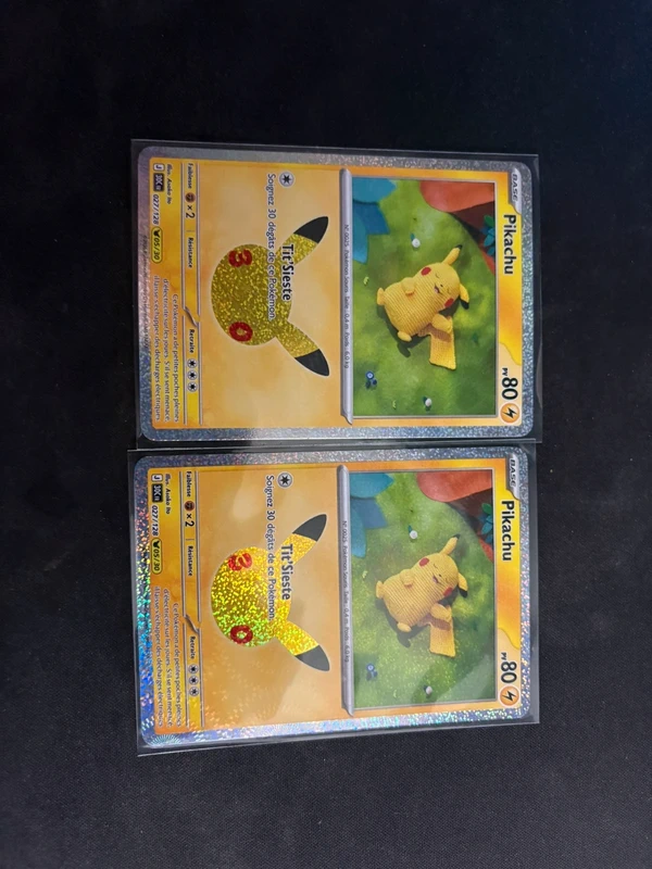 Lot de 2 pikachu 30 ans 05/30