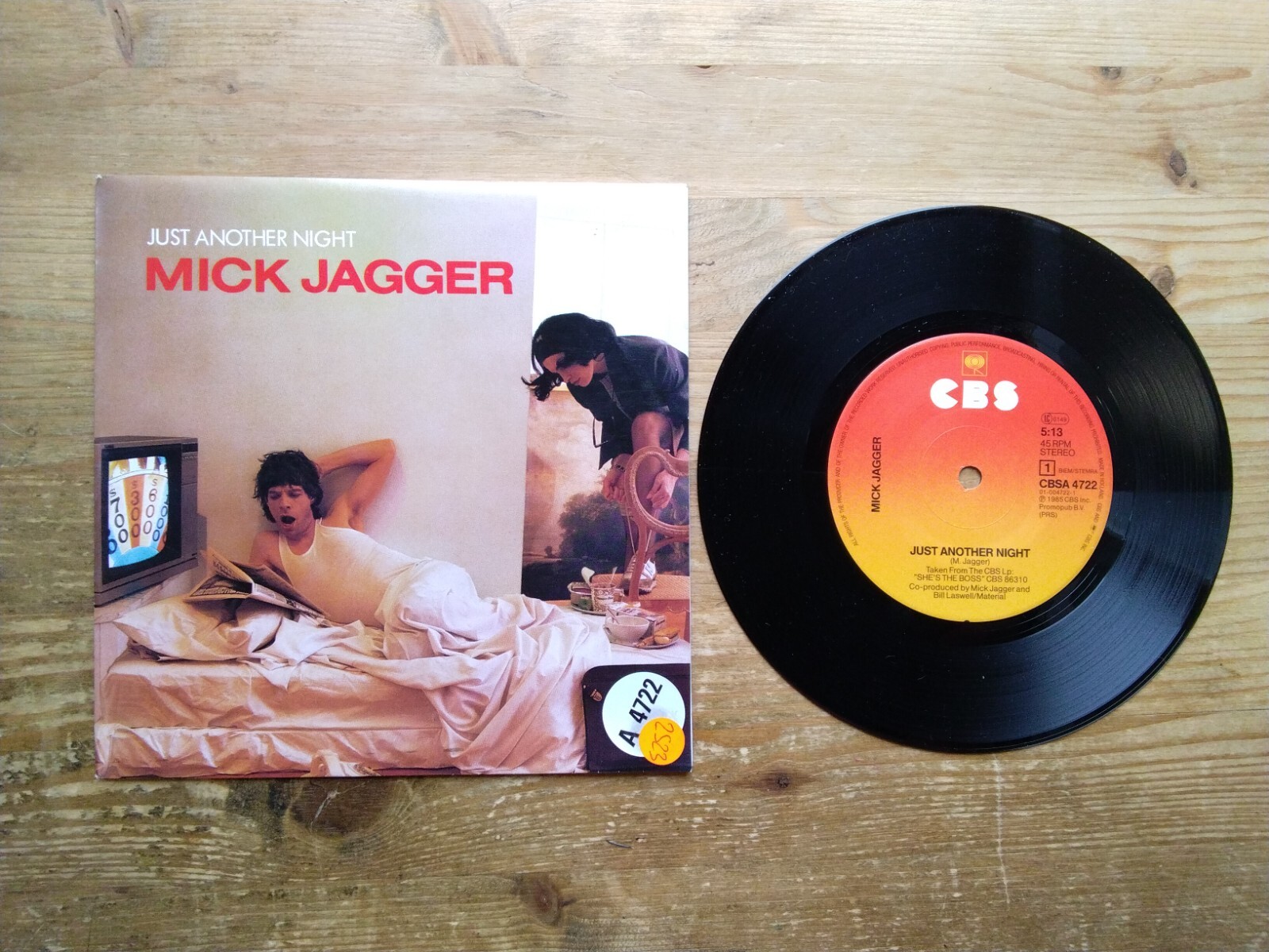 Mick Jagger Just Another Night / Turn The Girl Loose EX 7" Vinyl Record A4722