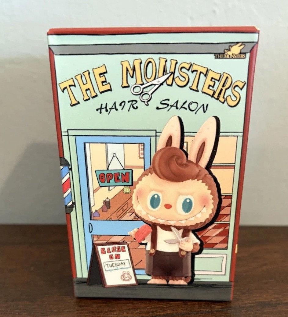 Labubu The Monsters Hair Salon Figures Get A Perm - Pop Mart Sealed Box