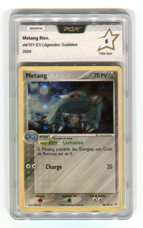 Carte Pokémon - Metang Reverse 44/101 PCA 6