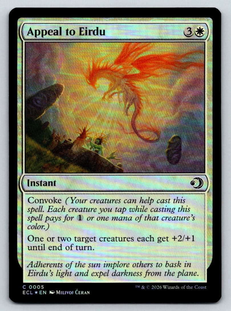 Appeal to Eirdu #5 Foil Lorwyn Eclipsed Magic: The Gathering MTG - NM