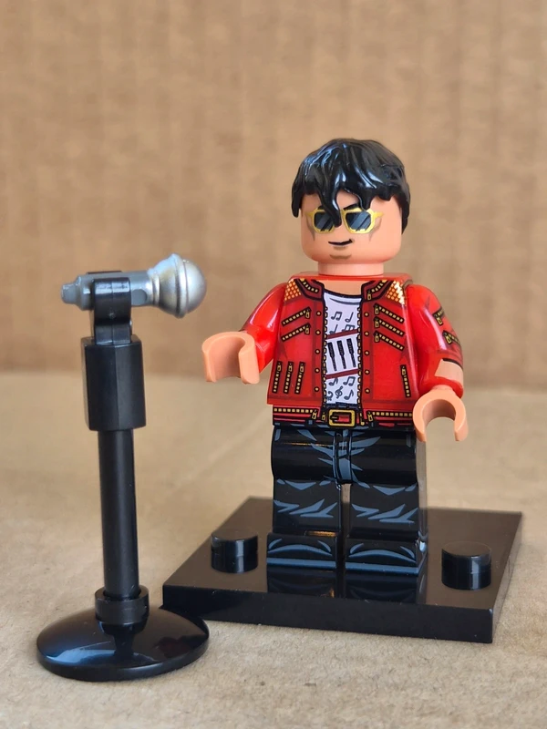 Michael Jackson King of pop minifigure style Lego compatible