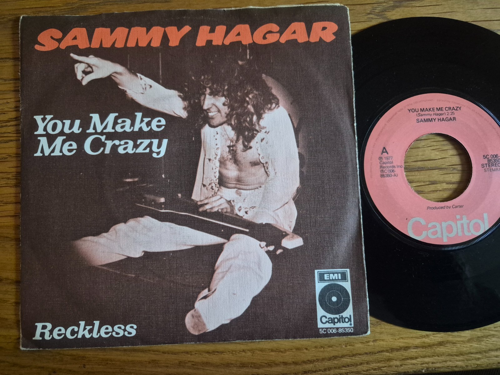 Sammy Hagar – You Make Me Crazy 1977 Capitol 5C 006-85350 7” Hard Rock