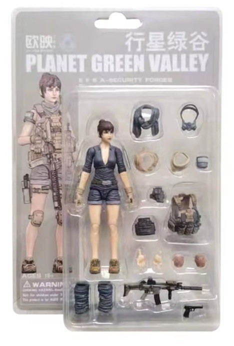 Planet Green Valley 1:18 EFSA Security Forces Blue Wing Group Una; spedizione USA