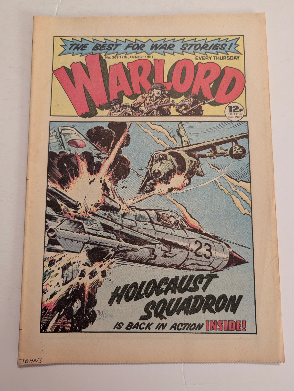 Warlord Comic No 369, October 17th 1981.