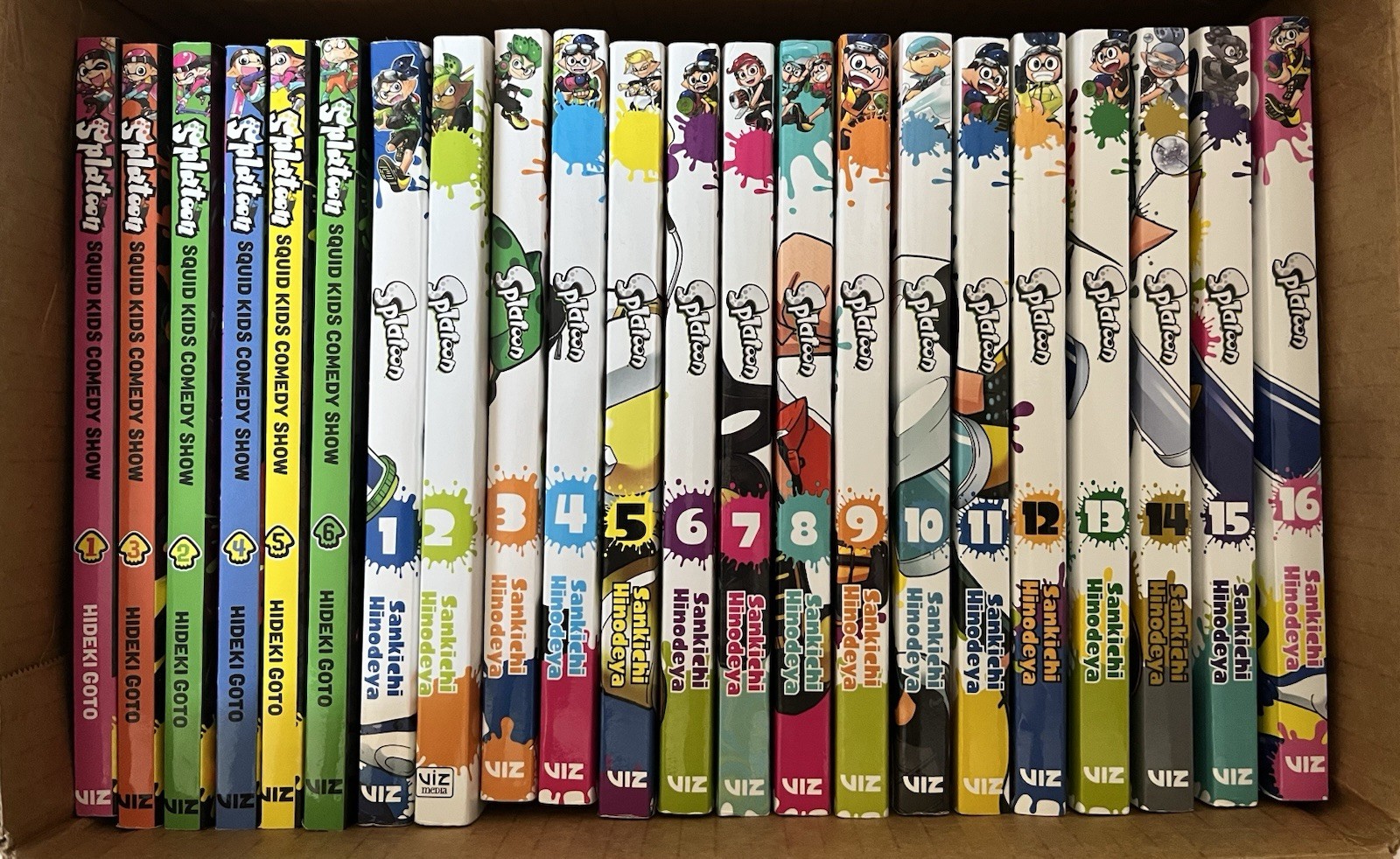 Lotto manga Splatoon 1-16, Squid Kids Comedy Show 1-6 usati.