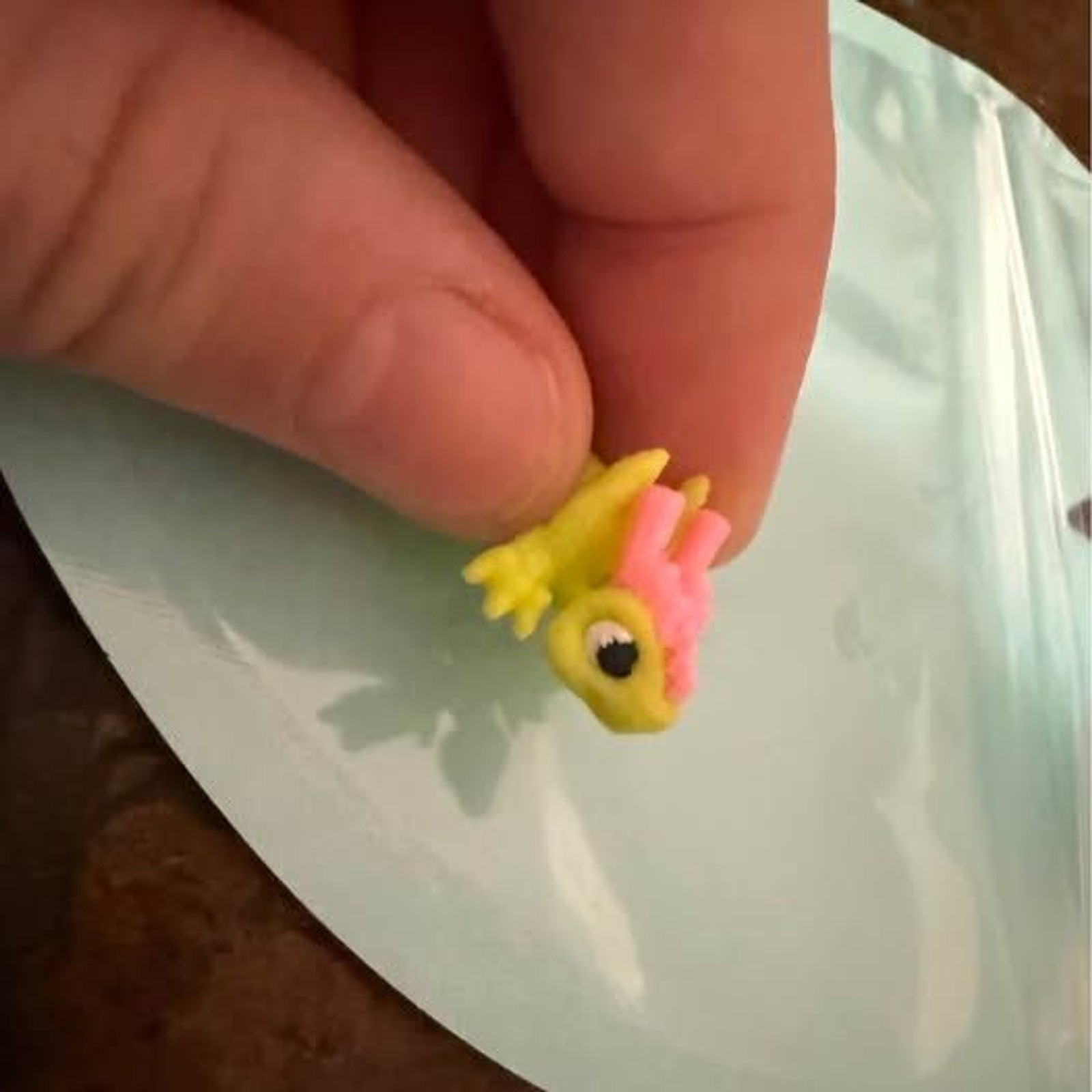 Mini Drago Rosa Articolato Stampato in 3D Giocattolo