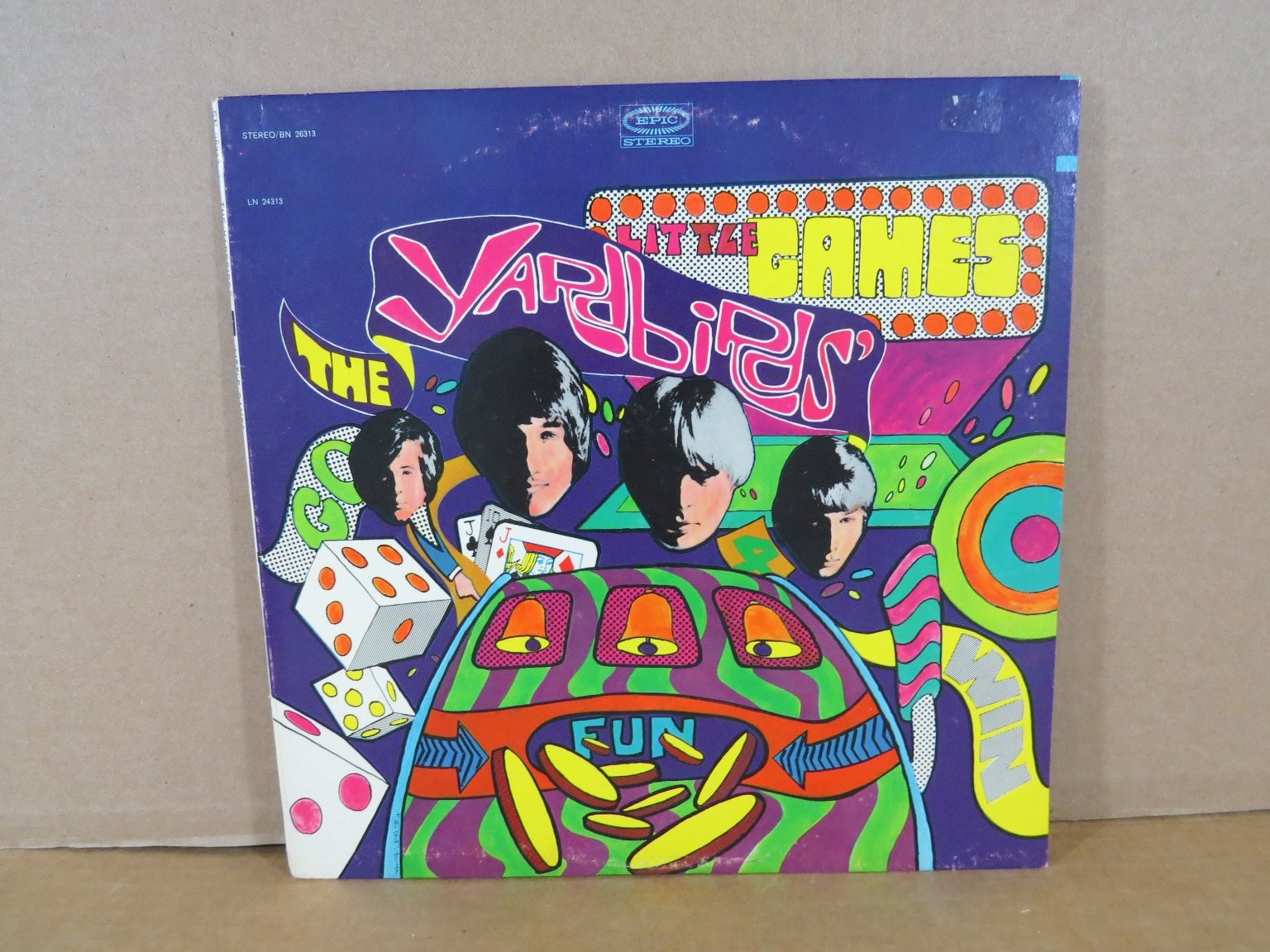 The Yardbirds - Little Games LP Record 1967 Epic Blues Rock 33 RPM EXC