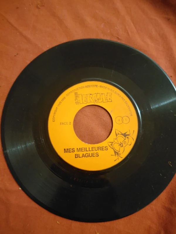 super hercule mes meilleures blagues 45 tours vinyl 1988 pif et hercule humour