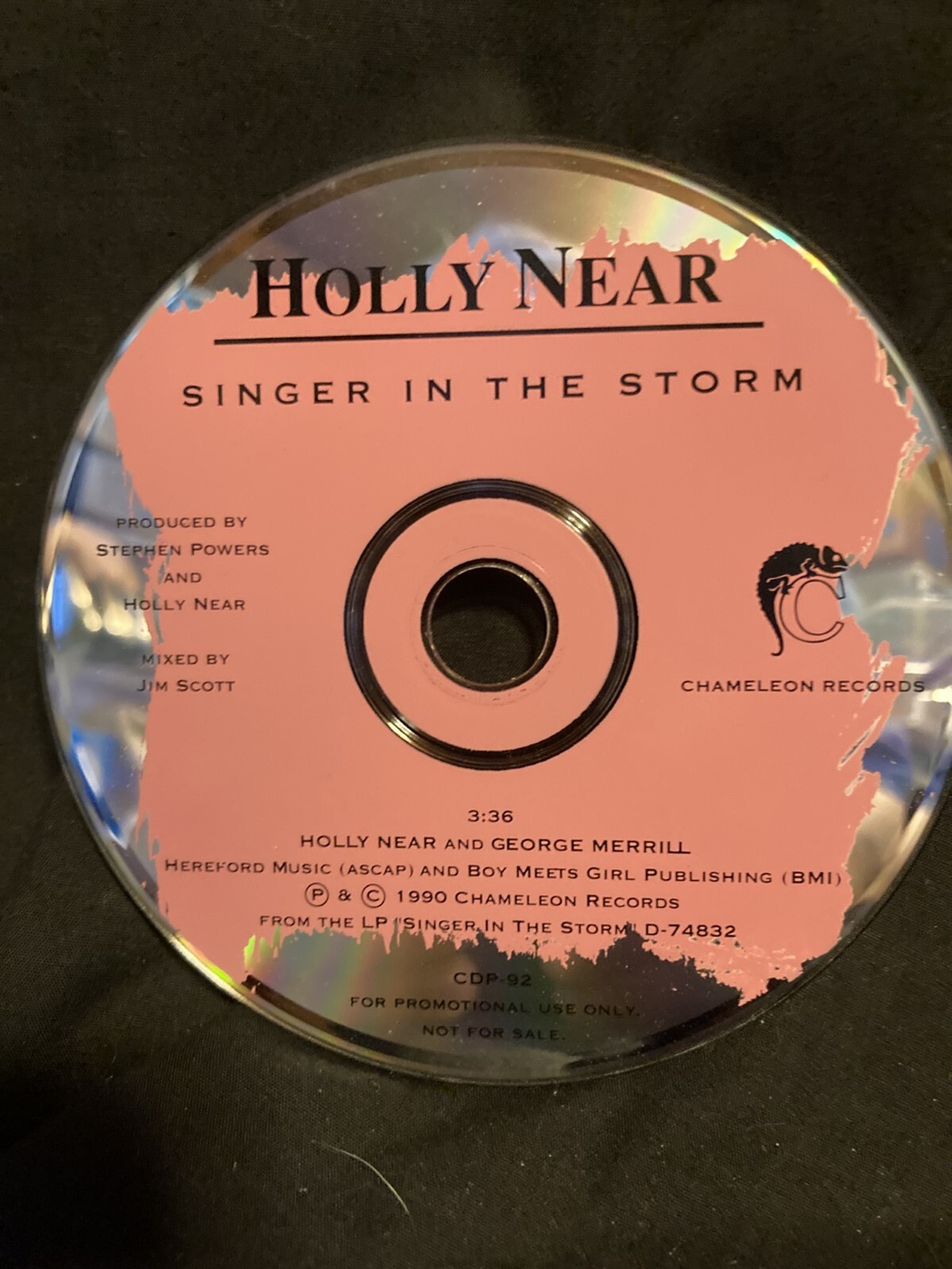 Holly Near Singer in the Storm prom CD, 1990 single cut Chameleon PET RESCUE