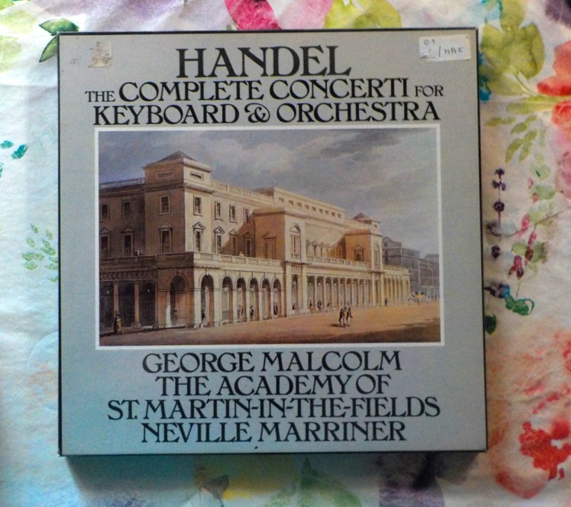 Coffret 4 vynils Handel The Complete Concerti for Keyboard and Orchestra