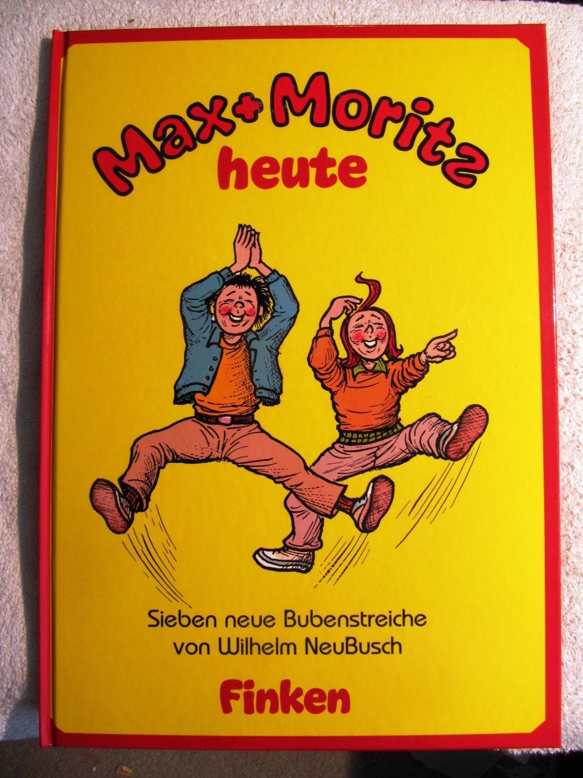 Max & Moritz oggi sette nuovi colpi di ragazzi FUMETTI TEDESCHI FIRMATI Wilh NUOVO BUSCH.